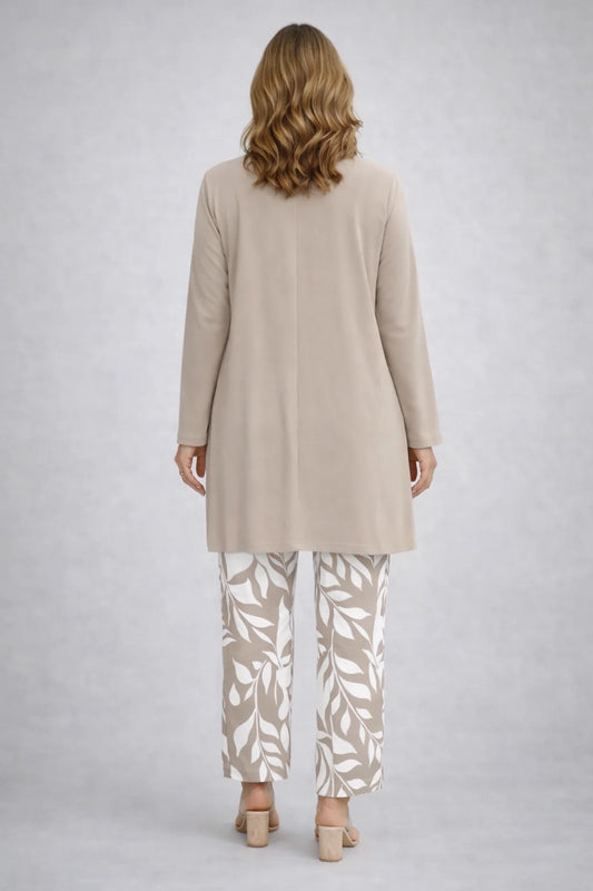 Erynn - Leaf-Trouser Three-Piece Pant Set