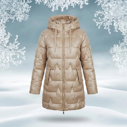 Marlowe - Glossy Quilted Hooded Puffer Coat