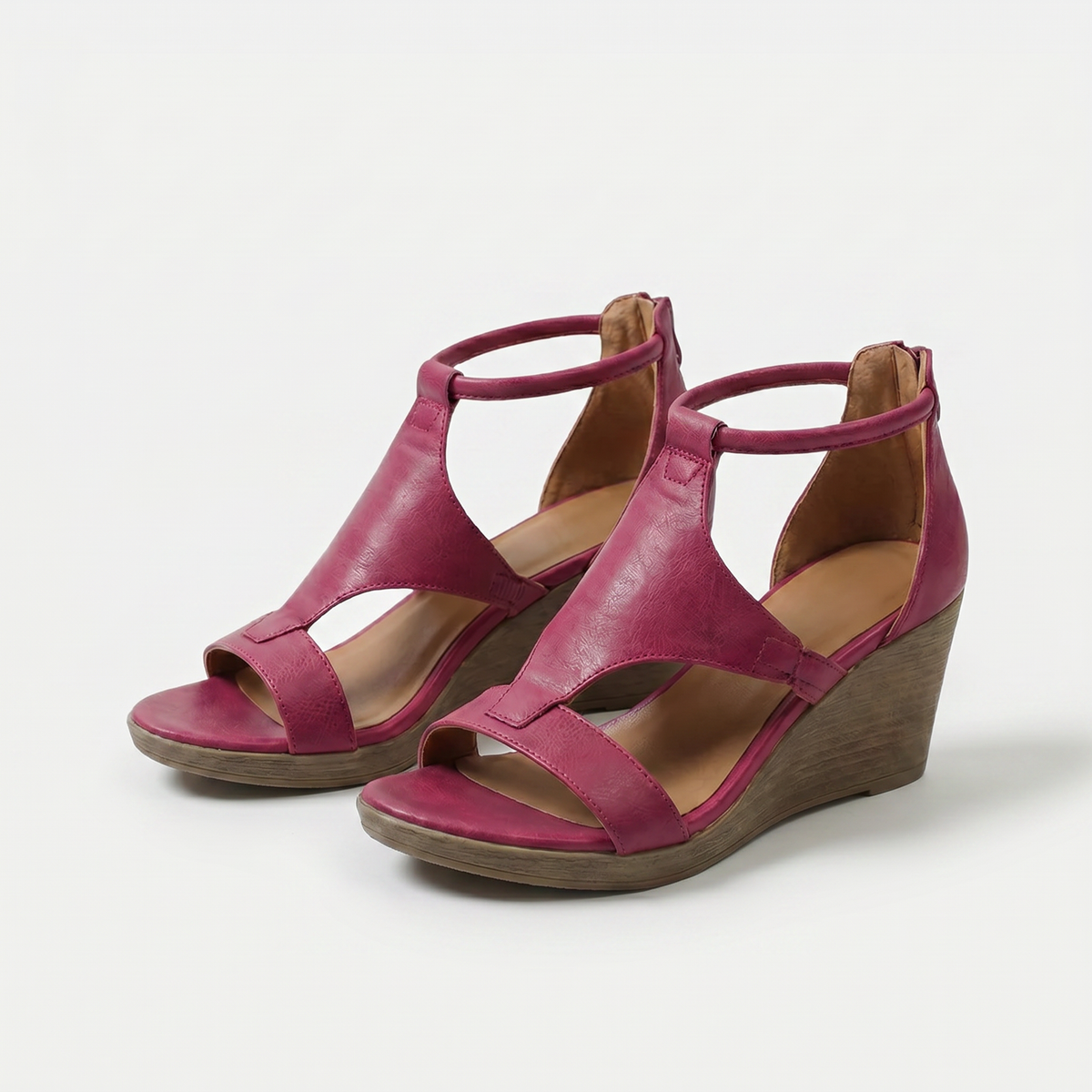 B&eacute;atrice - Elegant Comfort Wedge Sandals