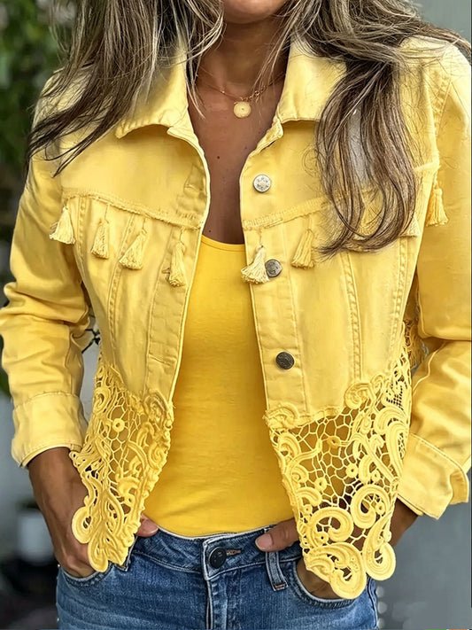 Juno - Fringe & Lace Jacket