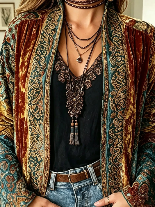 Colette - Vintage Velvet Cardigan