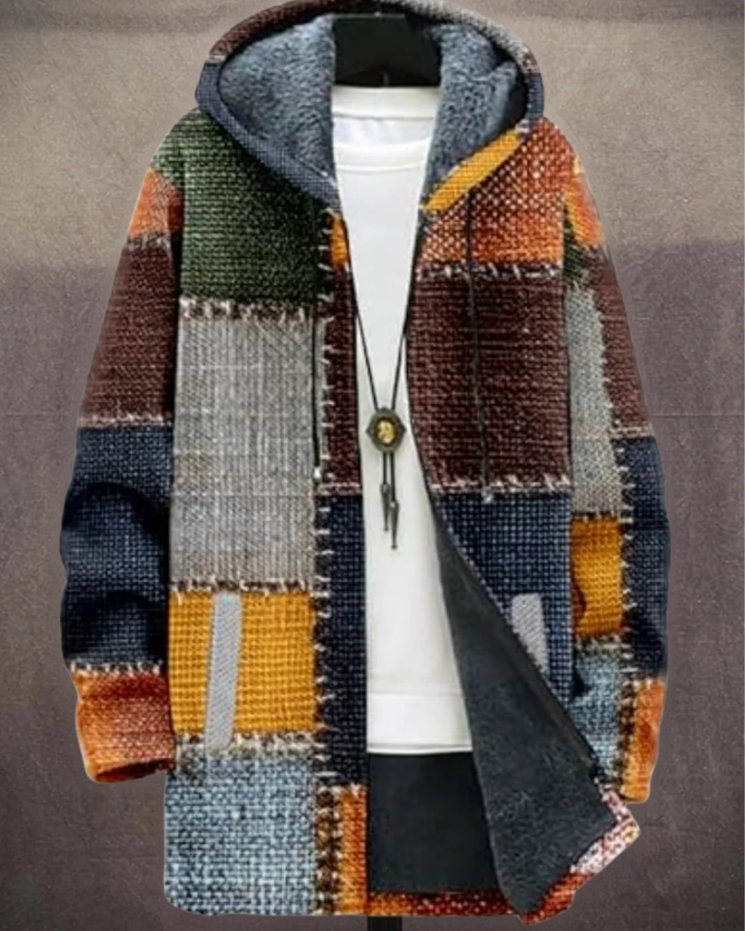 Hugo - Patchwork Fleece-Lined Coat