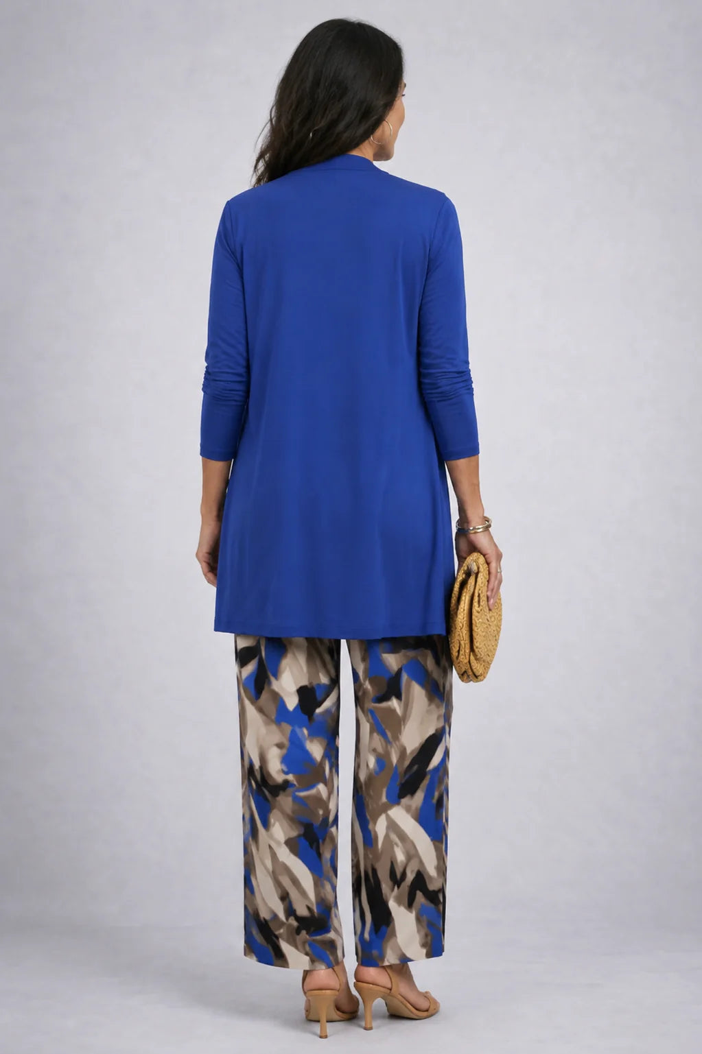 Lynette - Printed-Trouser Three-Piece Pant Set