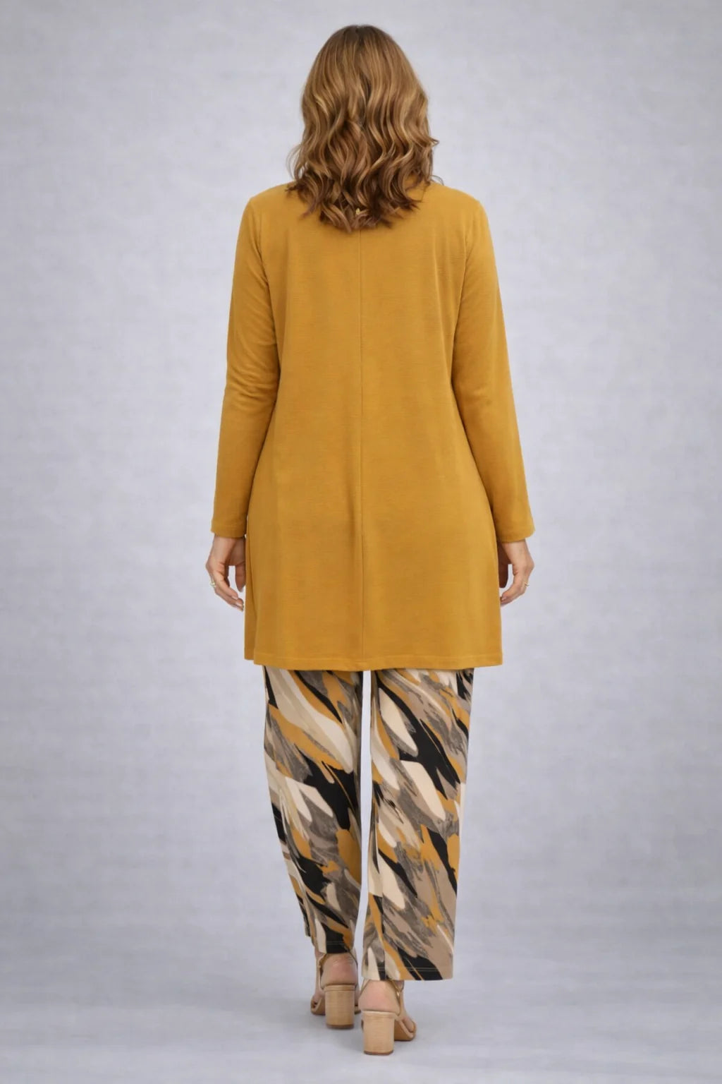 Penny - Printed-Trouser Three-Piece Pant Set