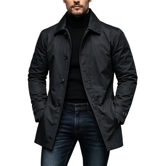Louis - Waterproof Mid-Length Trench Coat