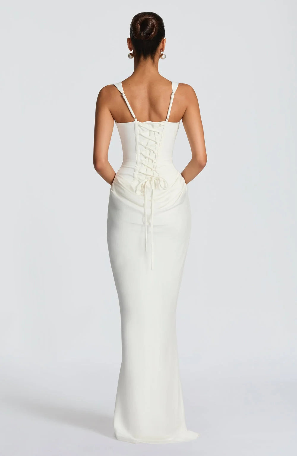 Éléonore - Square-Neck Corset Maxi Dress