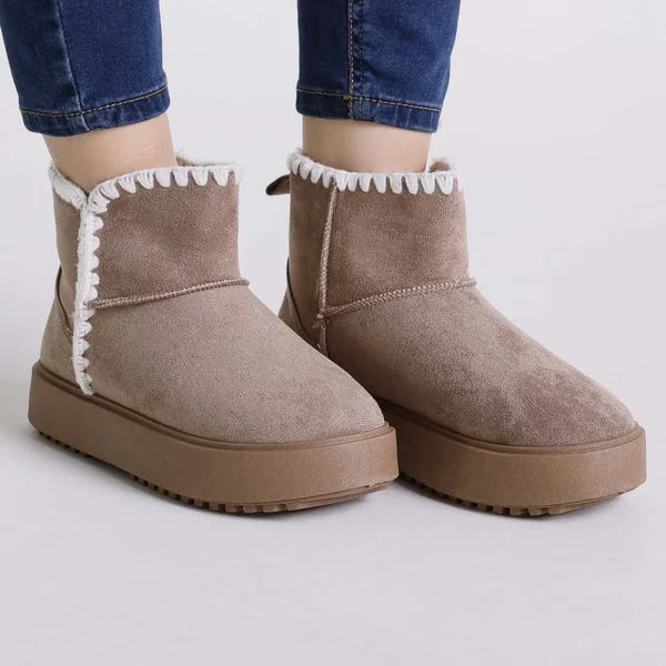 Judy - Stitched-Trim Platform Boots