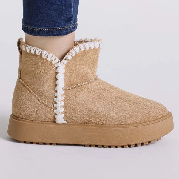 Judy - Stitched-Trim Platform Boots