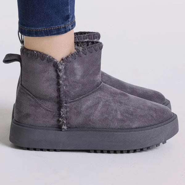Judy - Stitched-Trim Platform Boots