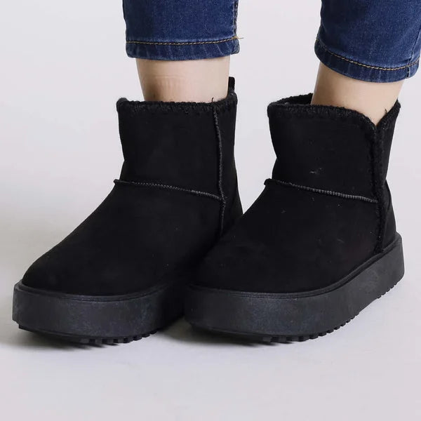 Judy - Stitched-Trim Platform Boots