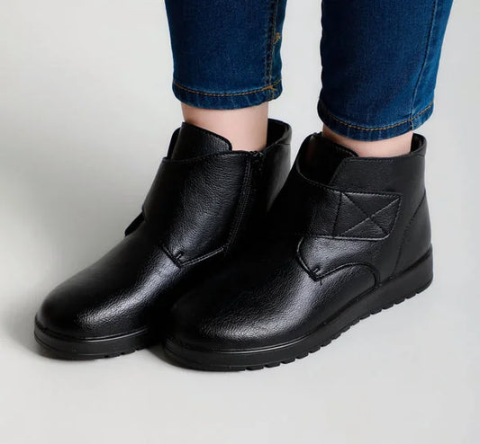 Brenna - Strap-Detail Comfort Ankle Boots