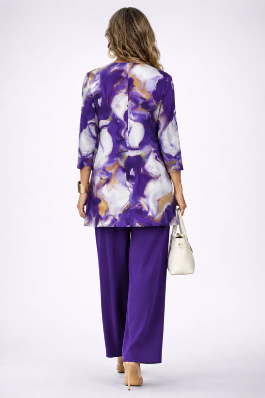 Loretta - Swirl-Print Three-Piece Pant Set