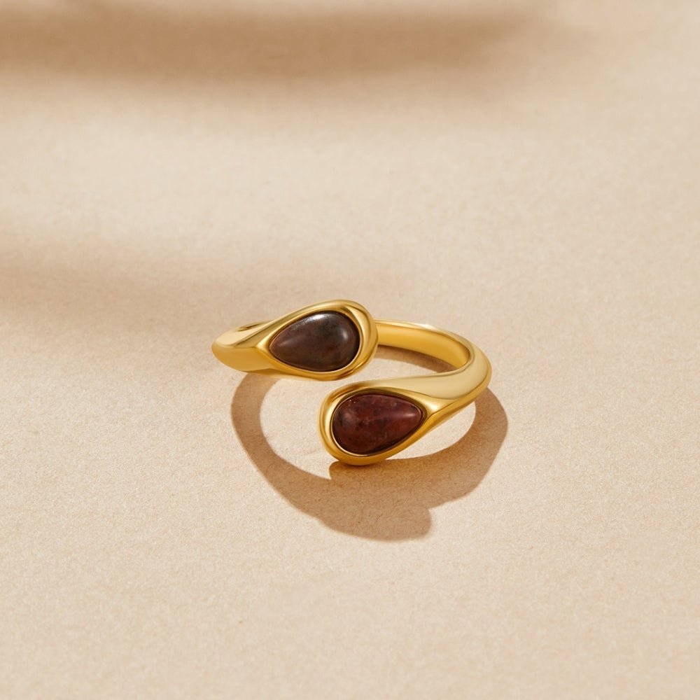 Sadie - Tiger's Eye Wrap Ring