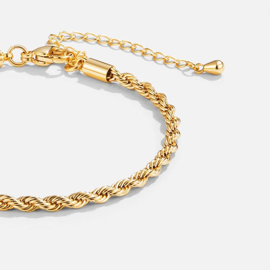 Elena - 18k Braided Gold Bracelet
