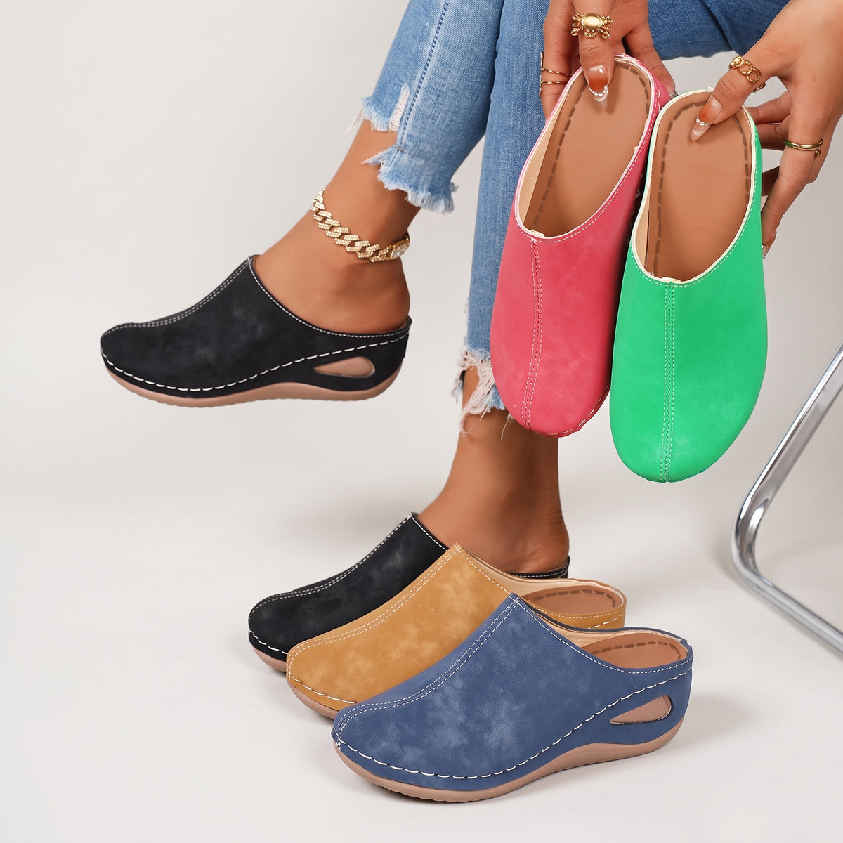 Unlined Orthopedic Slippers Colleen