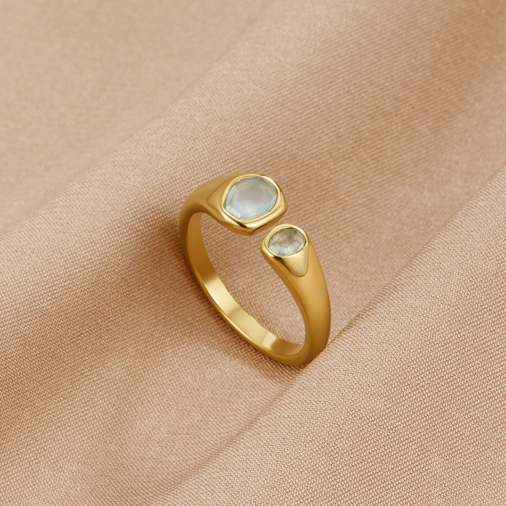 Clara - Vintage Aquamarine Wrap Ring