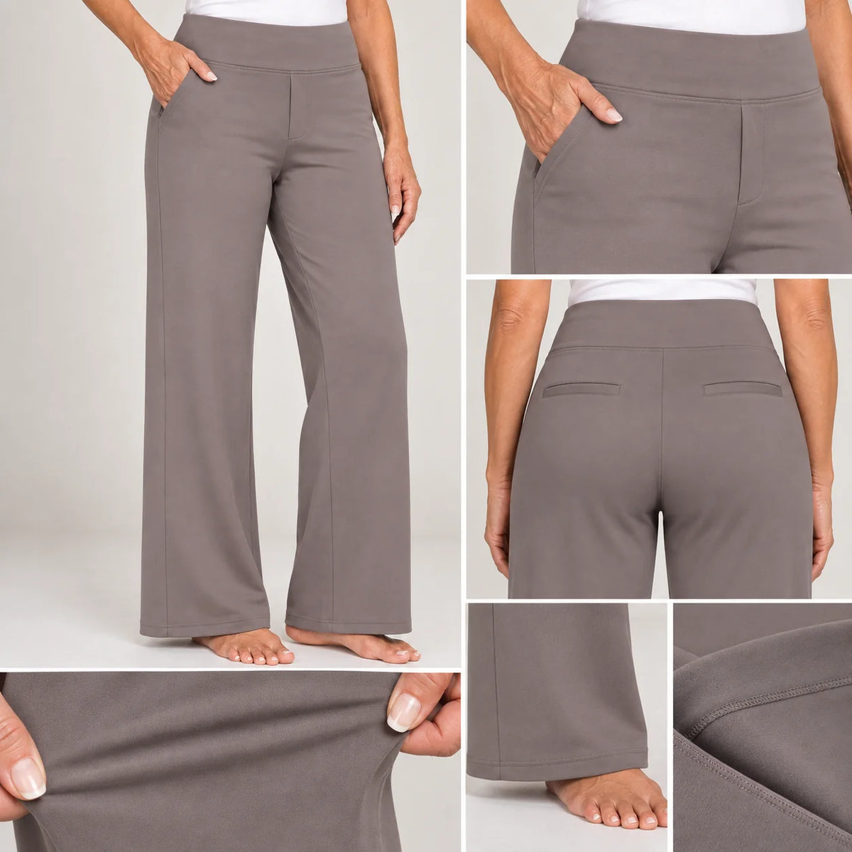 Joan - Wide-Leg Stretch Pants
