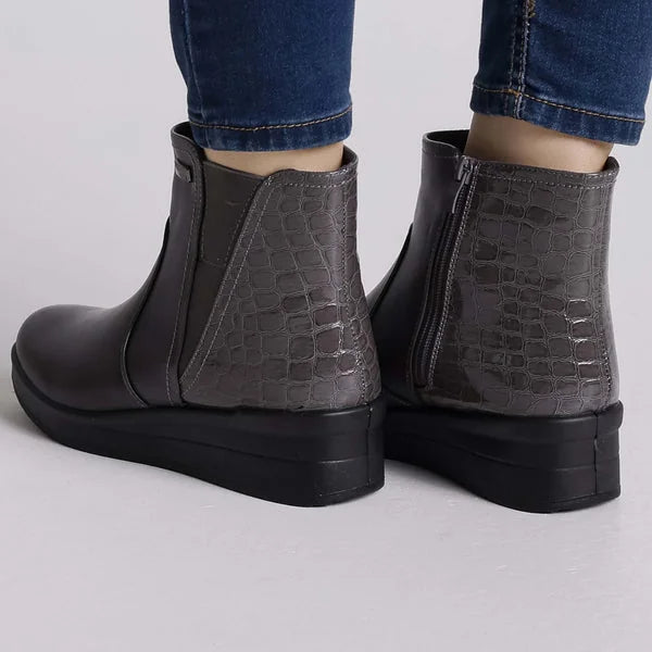 Debbie - Zip Platform Comfort Ankle Boots