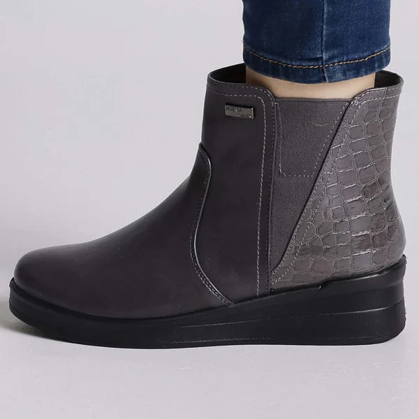 Debbie - Zip Platform Comfort Ankle Boots
