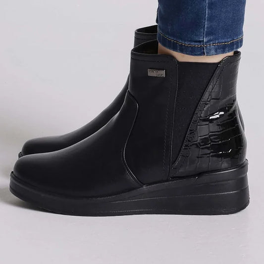 Debbie - Zip Platform Comfort Ankle Boots