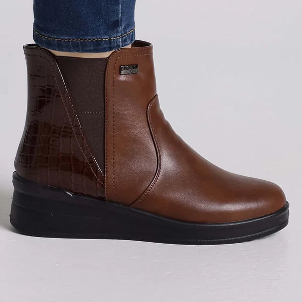 Debbie - Zip Platform Comfort Ankle Boots